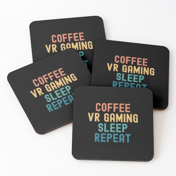 Item preview, Coffee Vr Gaming Sleep Repeat - Funny Vr Gaming & Coffee Gift designed and sold by kindxinn.