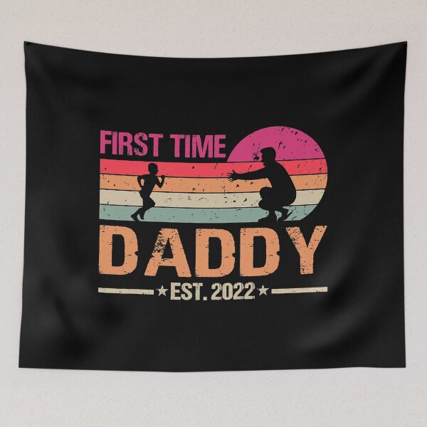 Item preview, First Time Daddy 2022 Vintage Funny Father_s Day designed and sold by KevinGardner1.