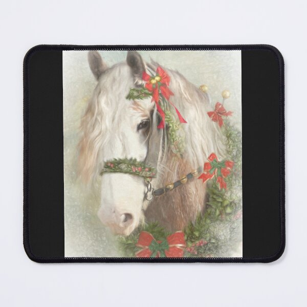 Item preview, The Clydesdale Christmas Wreath designed and sold by Trudi's Images.