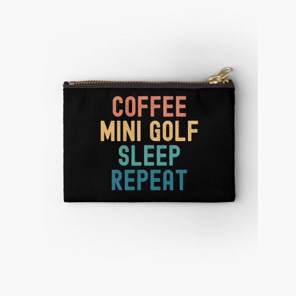 Item preview, Coffee Mini Golf Sleep Repeat - Funny Mini Golf & Coffee Gift designed and sold by kindxinn.
