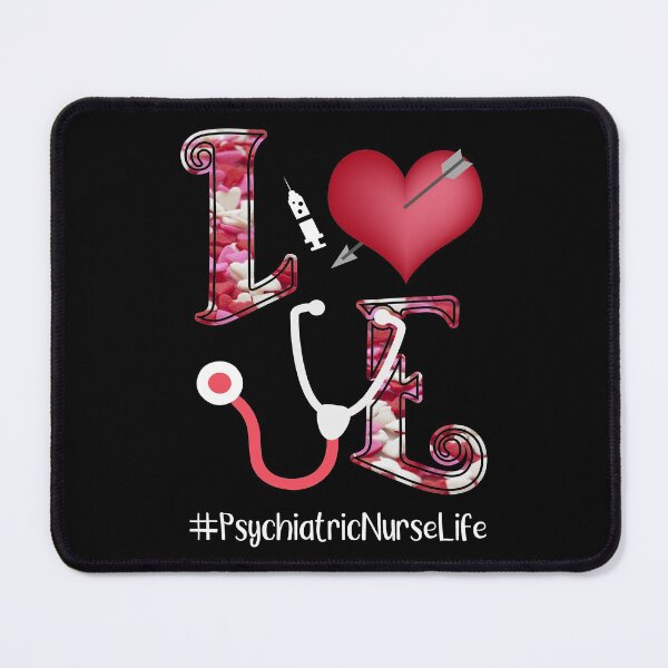Item preview, Nurse Love Heart Stethoscope Psychiatric Nurse Life Valentine's Day designed and sold by Gifty Rifty.
