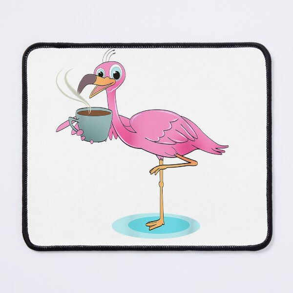 Artikel-Vorschau von Lustiges Flamingo-Grafik-Kaffeetrinker-T-Shirt, designt und verkauft von ArmbruYohann.