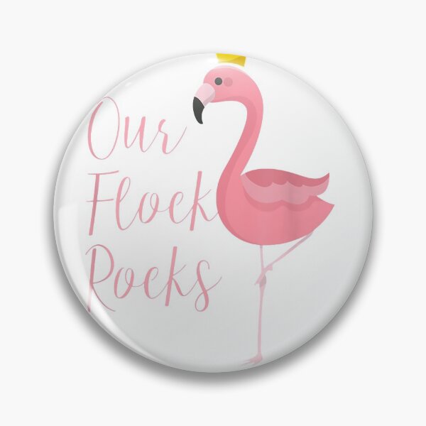 Item preview, Funny Flamingo Lover Our Flock Rocks Summer Gift T-Shirt designed and sold by ArmbruYohann.