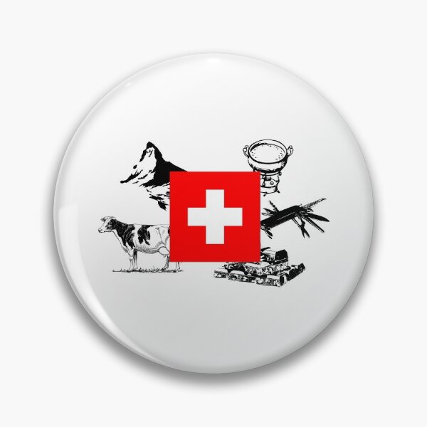 Item preview, typical swiss things switzerland flag designed and sold by artirio.