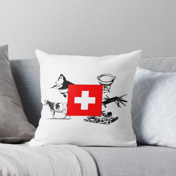 Item preview, cosas típicas suizas bandera de suiza designed and sold by artirio.