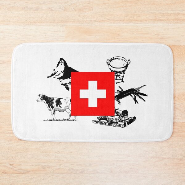 Item preview, typical swiss things switzerland flag designed and sold by artirio.