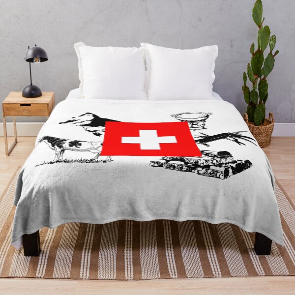 Item preview, typical swiss things switzerland flag designed and sold by artirio.