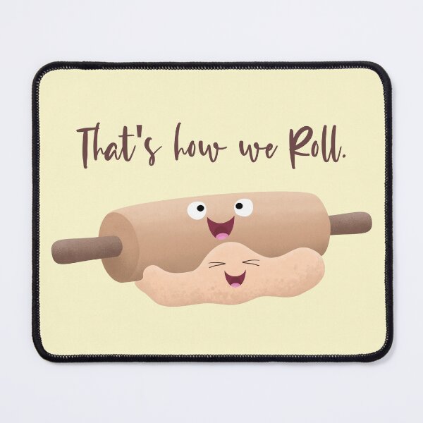 Item preview, Cute rolling pin and dough cartoon humour designed and sold by FrogFactory.