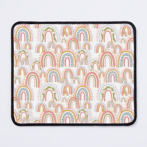 Item preview, cute boho rainbow pattern white designed and sold by ArtInPi.
