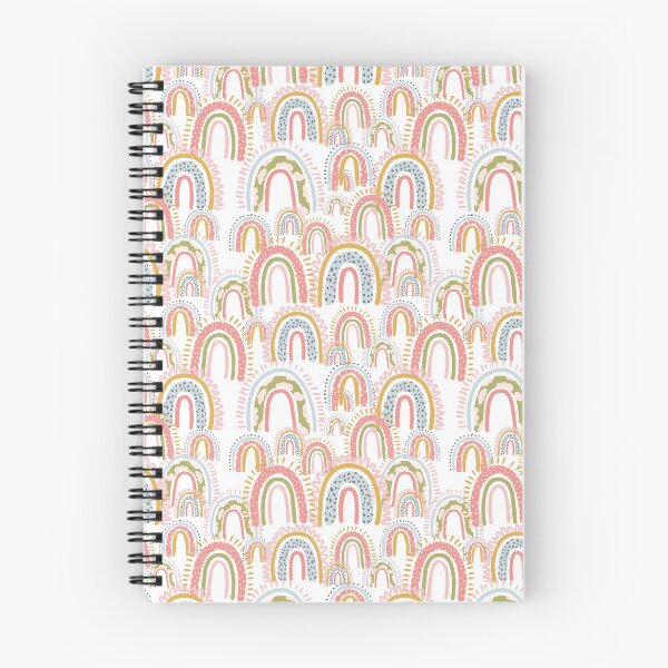 Item preview, cute boho rainbow pattern white designed and sold by ArtInPi.