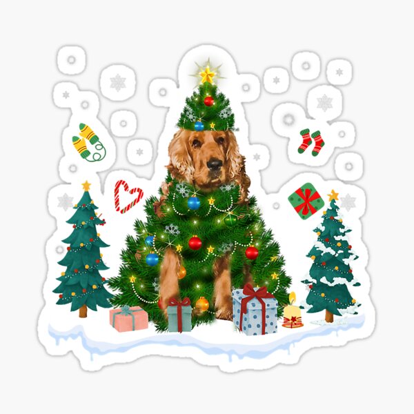 Cocker Spaniel 'Love You Mum' Christmas Tree Bauble Decoration Gift MUM-D16CB 