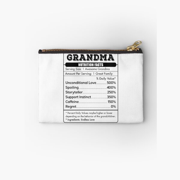 Item preview, Grandma Nutritional Facts Unconditional Love Spoiling Storyteller Support Instinct  designed and sold by jamesshop079.