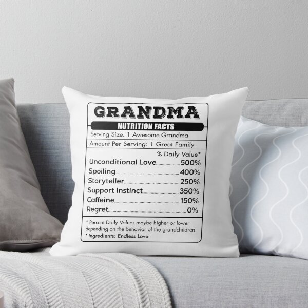 Item preview, Grandma Nutritional Facts Unconditional Love Spoiling Storyteller Support Instinct  designed and sold by jamesshop079.