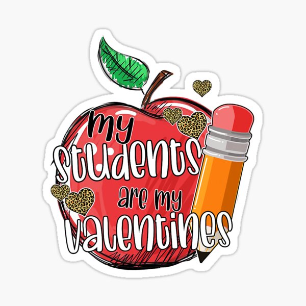 Vista previa del artículo con la obra «Mi estudiante es mi gráfico de regalo de maestro divertido de San Valentín», diseñado y vendido por ShannonMullins.