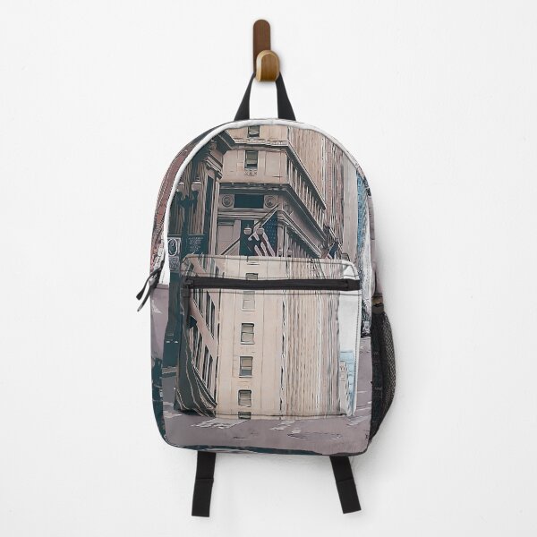 Item preview, Chicago street watercolor designed and sold by kispixart.