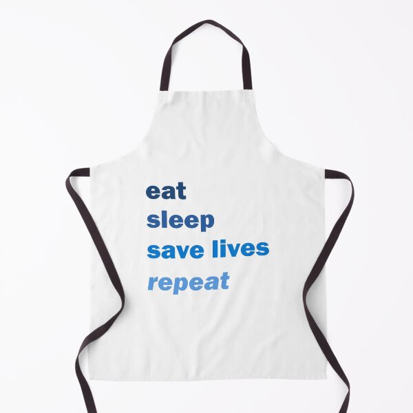 Item preview, eat sleep save lives repeat blue designed and sold by artirio.