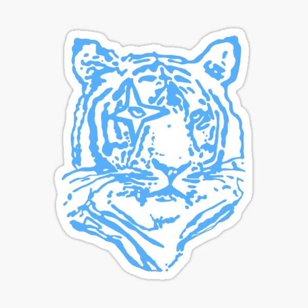Item preview, Preppy Tiger Blue designed and sold by brookiecookie37.