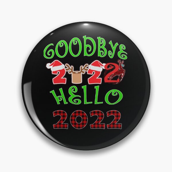 Item preview, GOODBYE 2021 HELLO 2022 with Santa Hat designed and sold by olegarh.