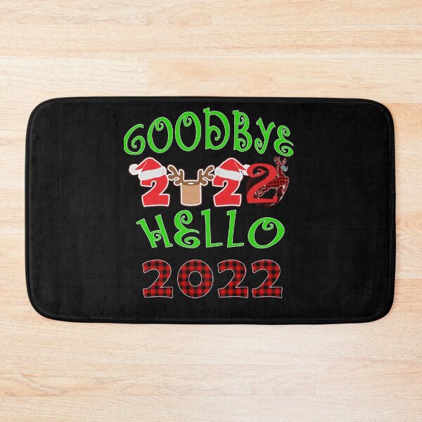Item preview, GOODBYE 2021 HELLO 2022 with Santa Hat designed and sold by olegarh.