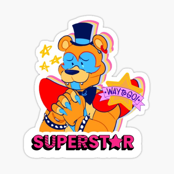 Glamrock Freddy and Gregory fnaf security breach Sticker for Sale