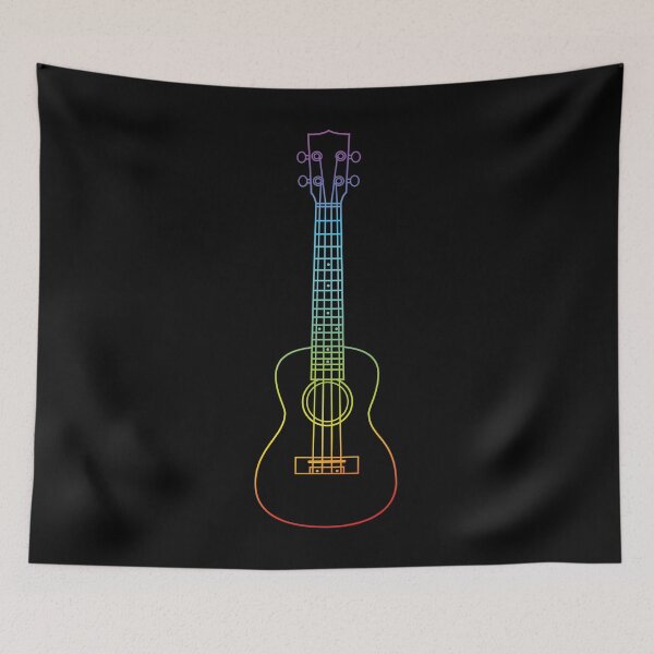 Item preview, Ukulele Colorful Outline designed and sold by nightsworthy.