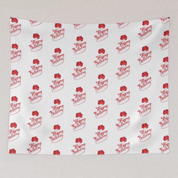 Item preview, Red Valentine happy birthday  designed and sold by Hinny8.
