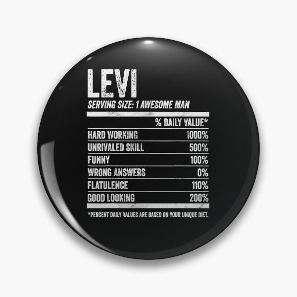 Item preview, Mens Levi Nutrition Personalized Name Shirt Funny Name Facts T-Shirt designed and sold by King7778.