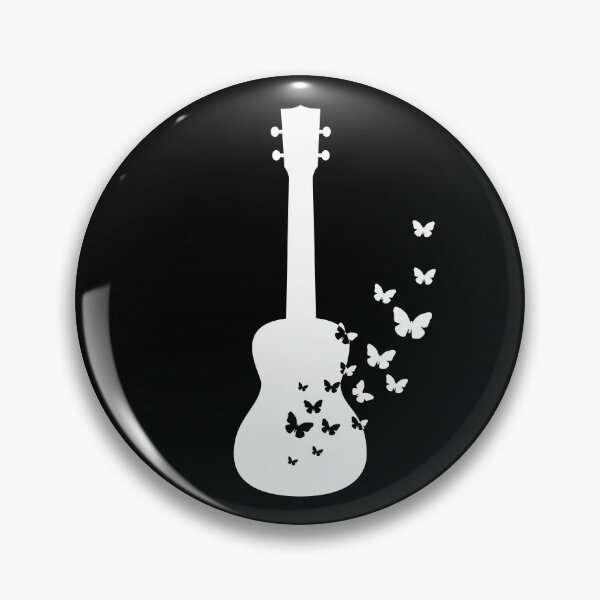 Item preview, Ukulele Silhouette Turning Into Butterflies designed and sold by nightsworthy.
