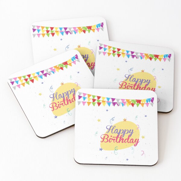 Item preview, Happy birthday with the rainbow flags  designed and sold by Hinny8.