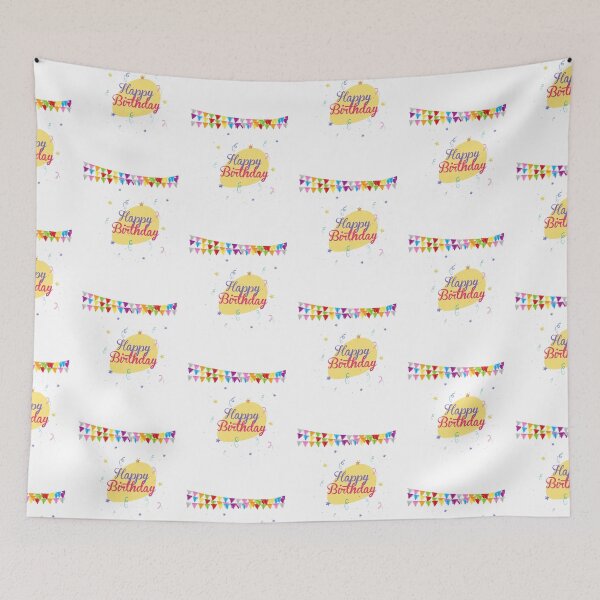 Item preview, Happy birthday with the rainbow flags  designed and sold by Hinny8.