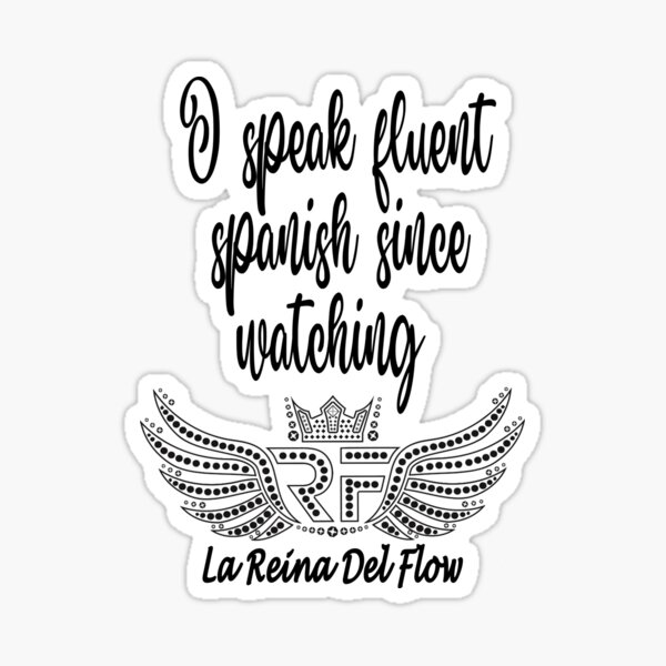 "La Reina Del Flow Tshirt" Sticker by chabbia Redbubble