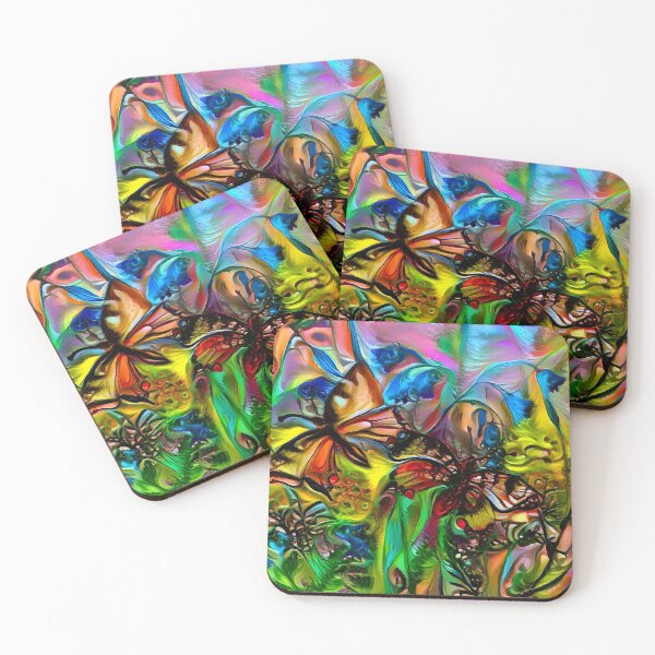 Item preview, meadow, field with butterflies, butterflies, flowers designed and sold by Natairbrush.