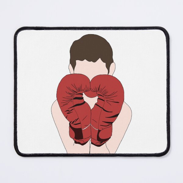 Item preview, Boxer with Red Gloves - boxer wearing gloves designed and sold by Mrs-PenLine.