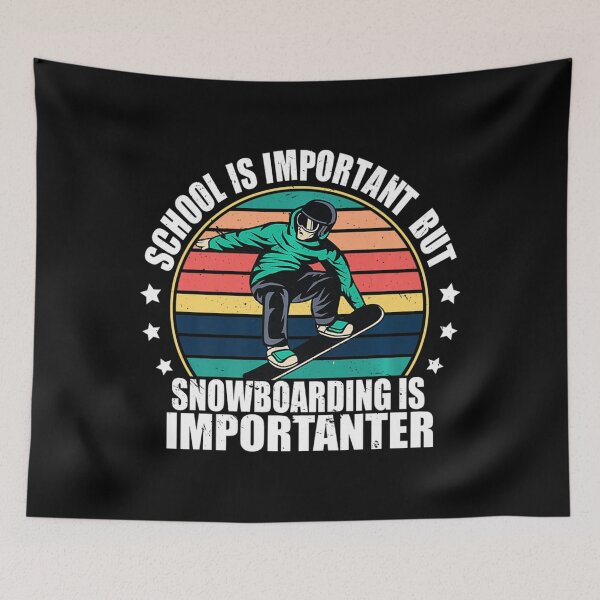 Item preview, School Is Important But Snowboarding Is Importanter Funny  designed and sold by mialinpng.