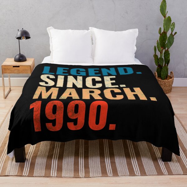 Item preview, Legend Since March 1990 Retro Vintage designed and sold by Teelogic.