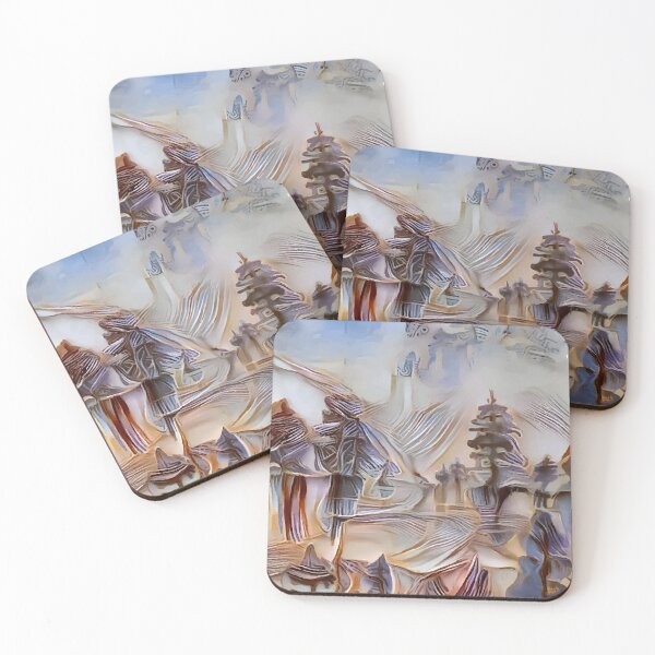 Item preview, Árboles de Navidad, un bosque abstracto designed and sold by Natairbrush.