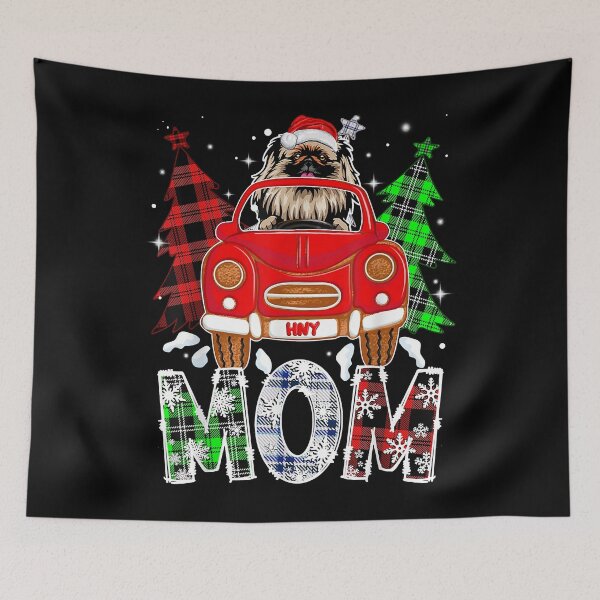 Item preview, Pekingese Dog Mom Plaid Xmas Pajama Christmas Tree designed and sold by jackjerry.
