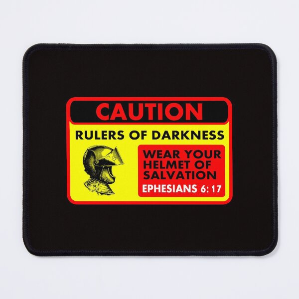 Item preview, Caution rulers of darkness, wear your helmet of salvation (2) designed and sold by Warih.