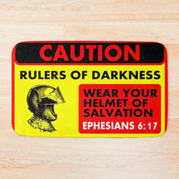 Item preview, Caution rulers of darkness, wear your helmet of salvation (2) designed and sold by Warih.