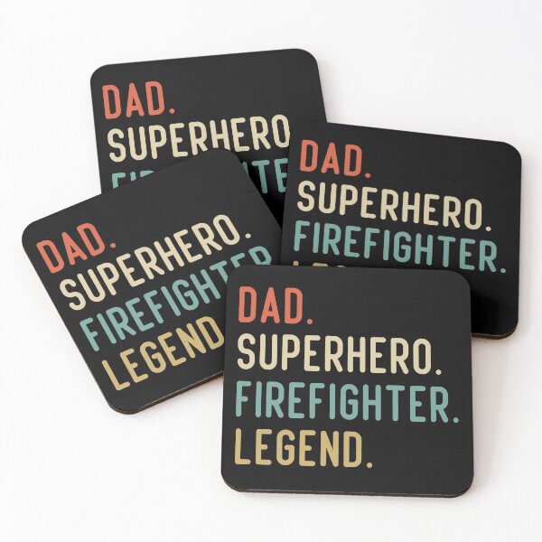 Item preview, Dad Superhero Firefighter Legend designed and sold by medbdj.