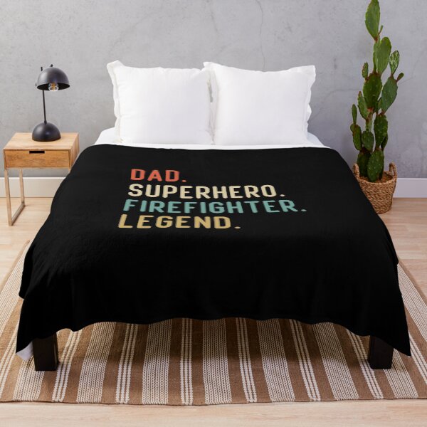 Item preview, Dad Superhero Firefighter Legend designed and sold by medbdj.