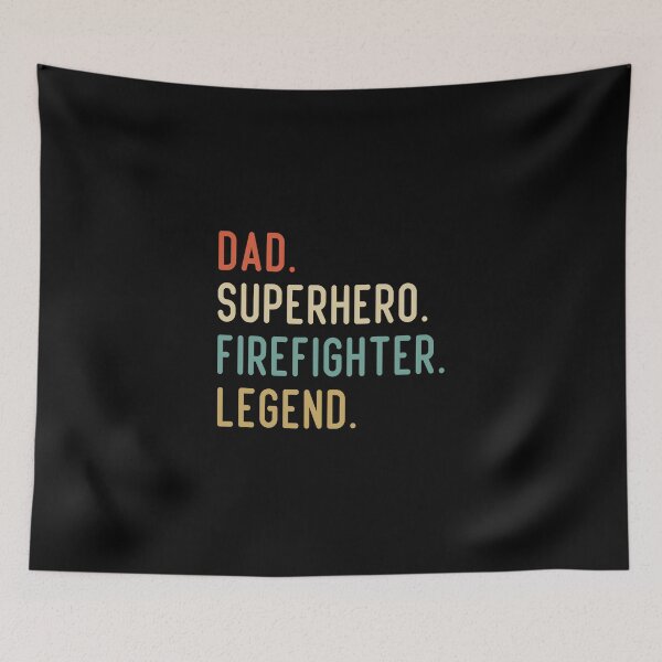 Item preview, Dad Superhero Firefighter Legend designed and sold by medbdj.