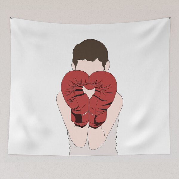 Item preview, A Boxer wearing Boxing Gloves designed and sold by Mrs-PenLine.