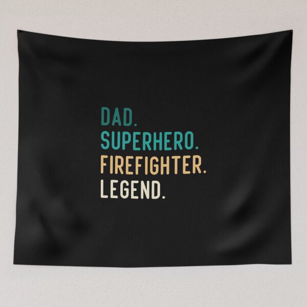 Item preview, Dad Superhero Firefighter Legend designed and sold by medbdj.