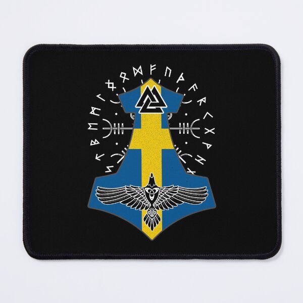 Item preview, Viking Swedish Flag Viking Thor Runes Swedish Vikings designed and sold by Bommer20.