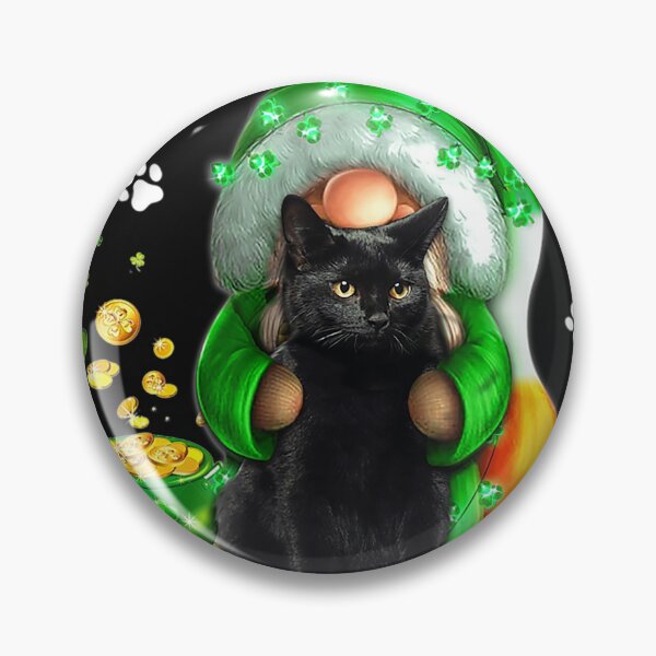 Item preview, Happy St Patrick's Day Gnomes Hug Cat Lucky Clover Shamrock designed and sold by Adrianne8429.