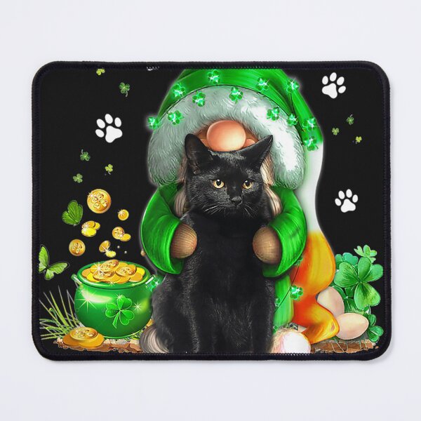 Item preview, Happy St Patrick's Day Gnomes Hug Cat Lucky Clover Shamrock designed and sold by Adrianne8429.