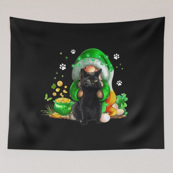 Item preview, Happy St Patrick's Day Gnomes Hug Cat Lucky Clover Shamrock designed and sold by Adrianne8429.