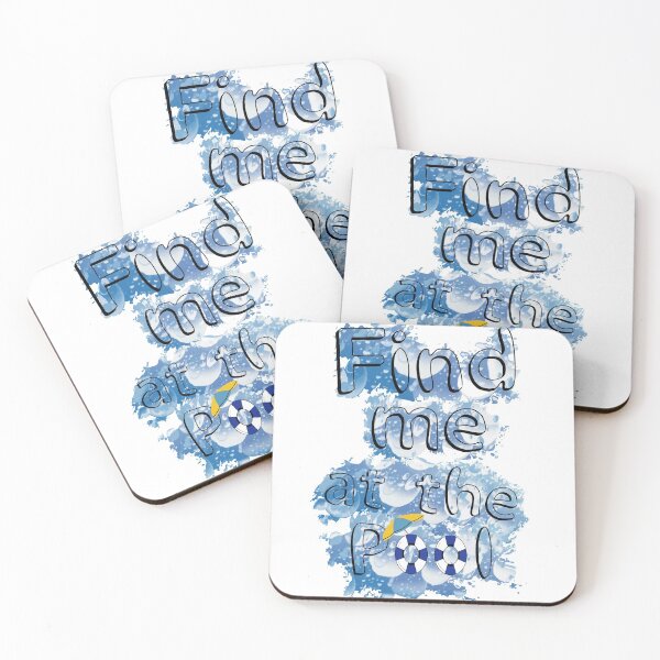 Item preview,  Swimmer Quote :Find me at the Pool designed and sold by LouzaArte.