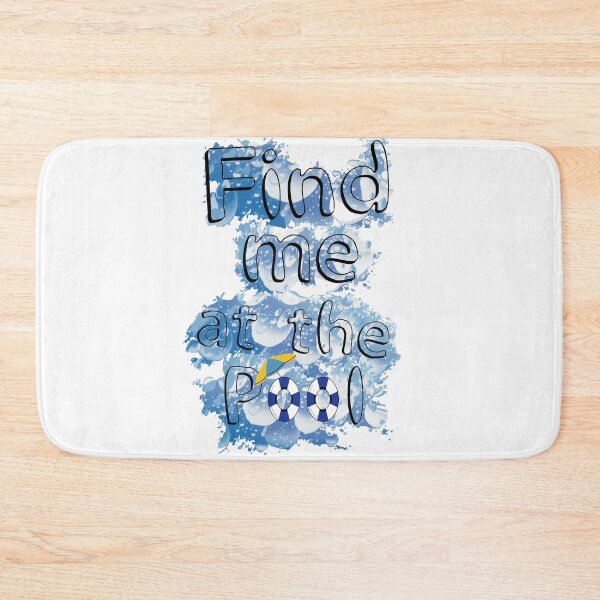 Item preview,  Swimmer Quote :Find me at the Pool designed and sold by LouzaArte.